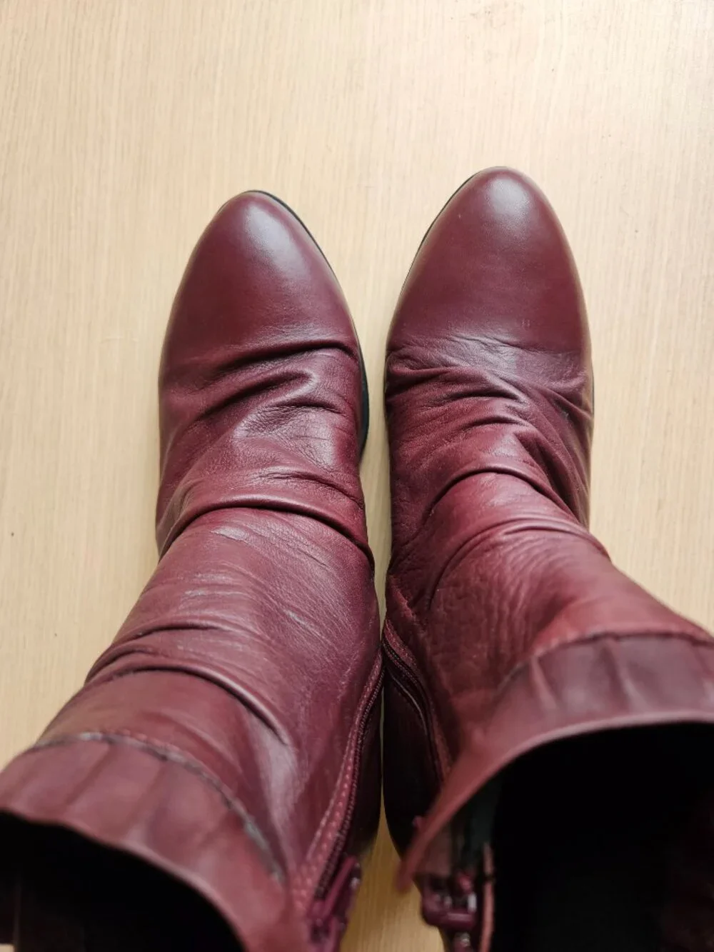 Bueno Connie Mid-Height Boots in Merlot Sz 38 (7.5) - Picture 2 of 5